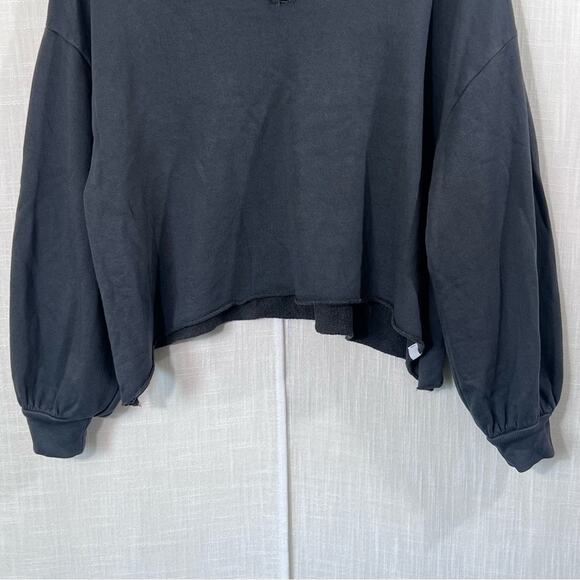 Urban Outfitters Out From Under Grey Pullover Notch Neck Sweatshirt Size S - Picture 3 of 14